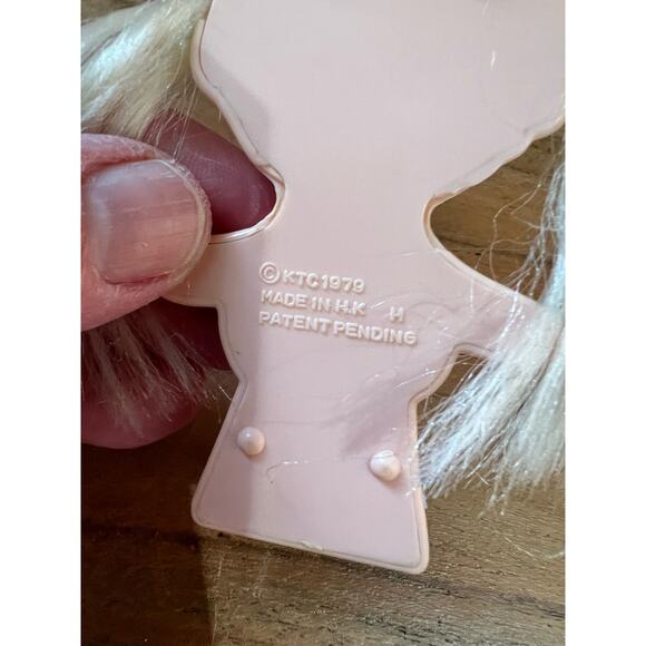 Knickerbocker Dolly Pops  Vintage 1979 Blonde Girl With Pig Tails Cake Topper - Picture 3 of 4